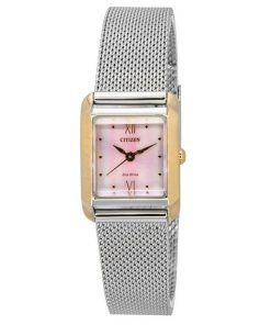 Citizen Elegance Mother Of Pearl Dial Eco-Drive EW5596-66X Women's Watch With Extra Strap