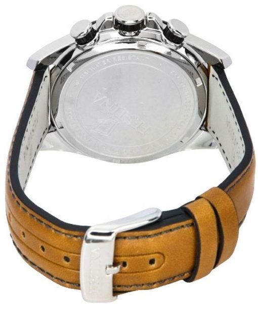 Festina Timeless Chronograph Leather Strap White Dial 20561-1 100M Men's Watch