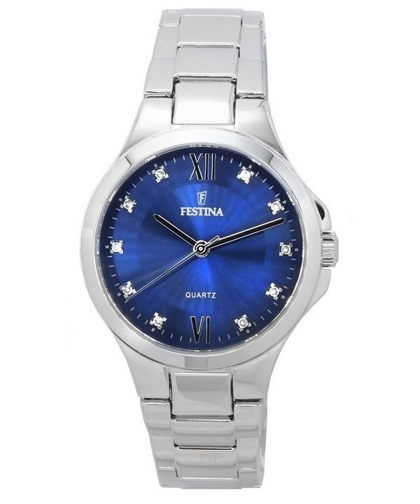 Festina Mademoiselle Crystal Accents Blue Dial Quartz 20582-3 Women's Watch
