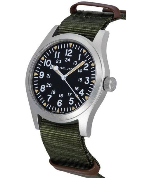 Hamilton Khaki Field Nylon Strap Black Dial Mechanical H69529933 Men's Watch