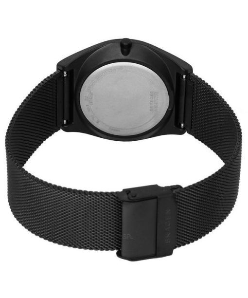 Skagen Grenen Solar Halo Midnight Stainless Steel Mesh Black Dial SKW6874 Men's Watch