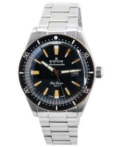 Edox Skydiver Limited Edition Black Dial Automatic Diver's 80126357RNMNIRB 300M Men's Watch