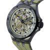 Edox Delfin Mecano Green Skeleton Dial Automatic Diver's 85303357GNCAVVONB 200M Men's Watch