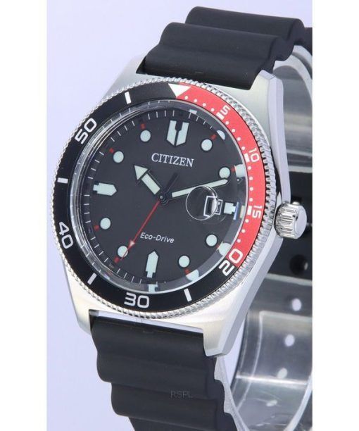 Citizen Eco-Drive Marine Diver Black Dial AW1769-10E 100M Men's Watch