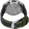 Citizen Urban Eco-Drive Green Nylon Strap Black Dial BM8590-10E 100M Men's Watch