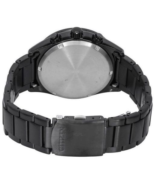 Citizen Eco-Drive Chronograph Stainless Steel Black Dial CA0775-79E 100M Men's Watch