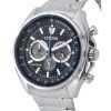 Citizen Eco-Drive Chronograph Stainless Steel Black Dial CA4560-81E 100M Men's Watch