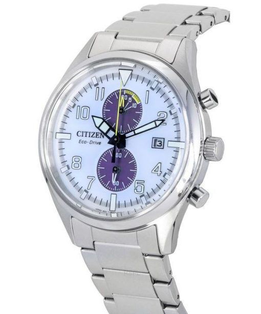 Citizen Classic Eco-Drive Chronograph Stainless Steel White Dial CA7028-81A 100M Men's Watch