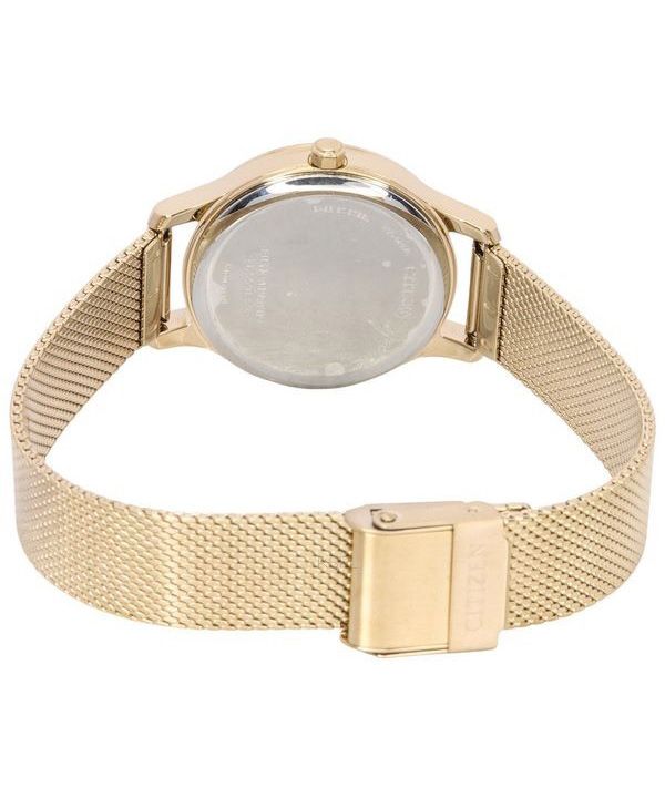 Citizen Eco-Drive Rose Gold Tone Stainless Steel Mother of Pearl EM0892-80D Women's Watch
