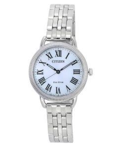 Citizen Classic Eco-Drive Coin Edge Stainless Steel Silver Dial EM1050-56A Women's Watch