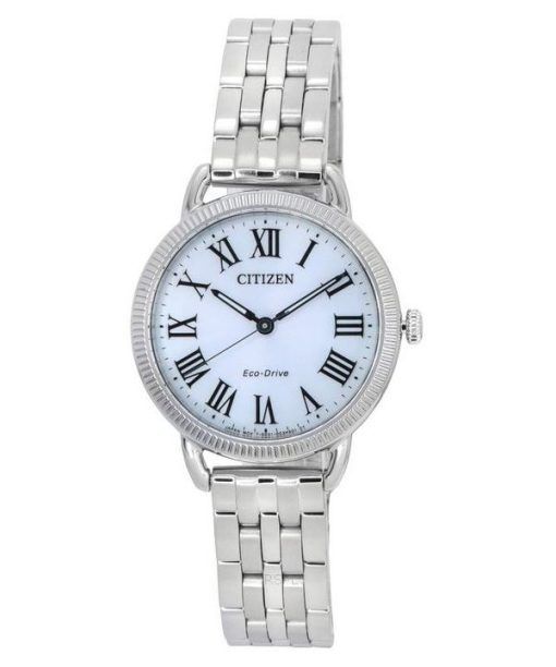 Citizen Classic Eco-Drive Coin Edge Stainless Steel Silver Dial EM1050-56A Women's Watch