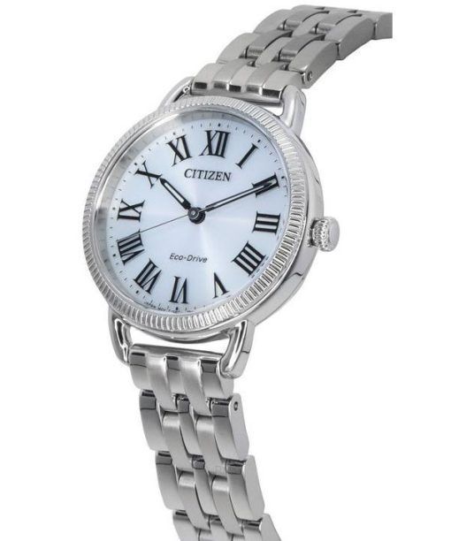 Citizen Classic Eco-Drive Coin Edge Stainless Steel Silver Dial EM1050-56A Women's Watch