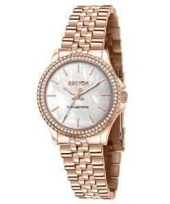 Sector 230 Just Time Rose Gold Stainless Steel Mother of Pearl Dial Quartz R3253161537 100M Womens Watch