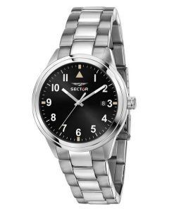 Sector 670 Date And Time Stainless Steel Black Dial Quartz R3253540014 Womens Watch