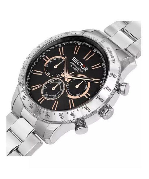 Sector 270 Multifunction Stainless Steel Black Dial Quartz R3253578028 Mens Watch