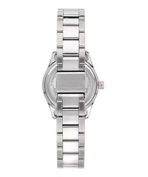 Sector 270 Just Time Crystal Accents Stainless Steel Silver Dial Quartz R3253578505 Womens Watch