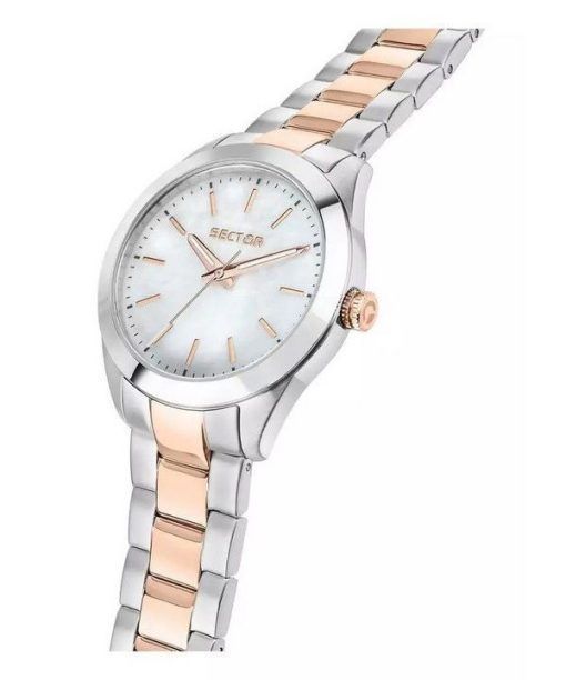 Sector 220 Just Time Two Tone Stainless Steel Mother Of Pearl Dial Quartz R3253588520 Womens Watch