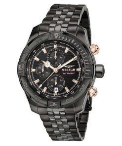 Sector Diving Team Chronograph Black Dial Quartz Divers R3273635003 300M Mens Watch