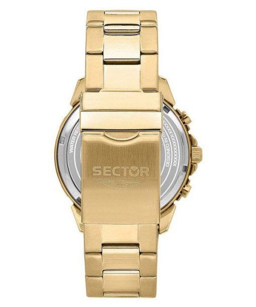 Sector ADV2500 Chronograph Gold Tone Stainless Steel Black Dial Quartz R3273643008 100M Mens Watch