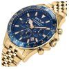 Sector 230 Chronograph Gold Tone Stainless Steel Blue Dial Quartz R3273661030 100M Mens Watch