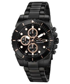 Sector 450 Chronograph Stainless Steel Black Dial Quartz R3273776005 100M Mens Watch