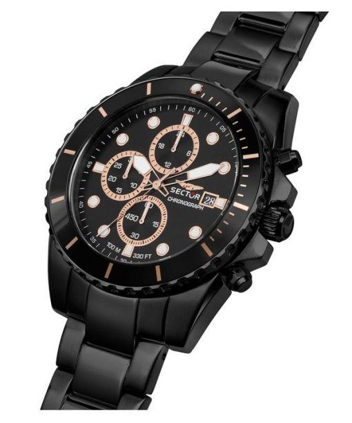 Sector 450 Chronograph Stainless Steel Black Dial Quartz R3273776005 100M Mens Watch