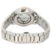 Bulova Wilton Classic Two Tone Stainless Steel Open Heart Silver Dial Automatic 98A213 100M Mens Watch