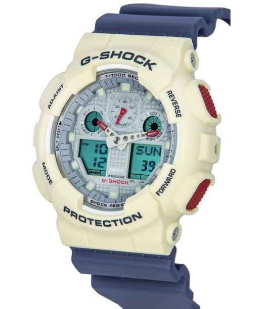 Casio G-Shock Analog Digital Retro Fashion Vintage Series Quartz GA-100PC-7A2 GA100PC-7A2 100M Men's Watch