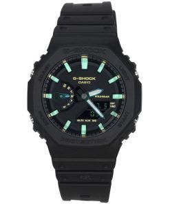 Casio G-Shock Analog Digital Resin Strap Black Dial Quartz GA-2100RC-1A 200M Men's Watch