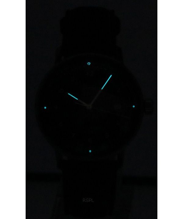 Iron Annie Bauhaus Brown Leather Strap Blue Dial Automatic 50563 Mens Watch