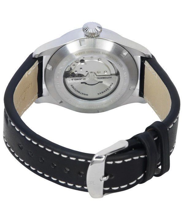 Iron Annie Cockpit Flight Control Leather Strap Full Luminous Beige Dial Automatic 51645 Mens Watch