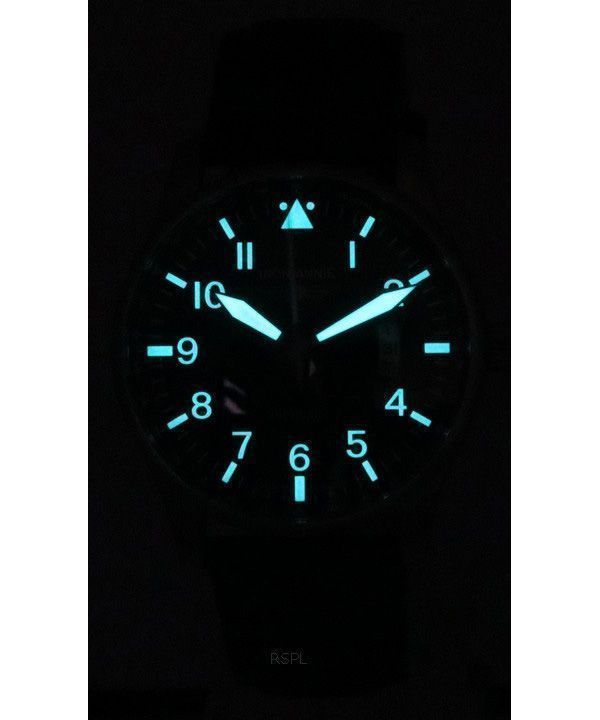 Iron Annie F13 Tempelhof Leather Strap Black Dial Automatic 56642 100M Mens Watch