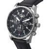 Iron Annie F13 Tempelhof Chronograph Leather Strap Black Dial Quartz 56822 100M Mens Watch