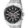 Invicta Bolt Chronograph Stainless Steel Black Dial Quartz 38569 100M Men's Watch