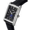 Casio Standard Analog Moon Phase Leather Strap Black Dial Quartz MTP-M105L-1A Men's Watch