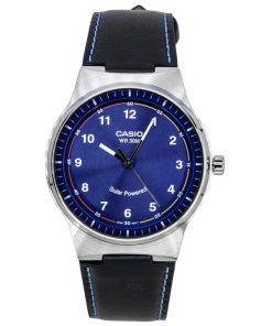 Casio Standard Analog Leather Strap Blue Dial Solar Powered MTP-RS105L-2B Mens Watch