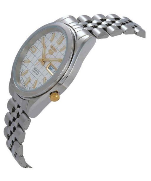 Seiko 5 Jubilee Bracelet White Dial 21 Jewels Automatic SNKF77J1 Mens Watch