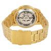 Seiko 5 Gold Tone Stainless Steel Black Dial 21 Jewels Automatic SNKK40J1 Mens Watch