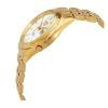 Seiko 5 Gold Tone Stainless Steel White Dial 21 Jewels Automatic SNKL26K1 Mens Watch