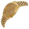 Seiko 5 Gold Tone Jubilee Bracelet Gold Dial 21 Jewels Automatic SNXC38J5 Mens Watch