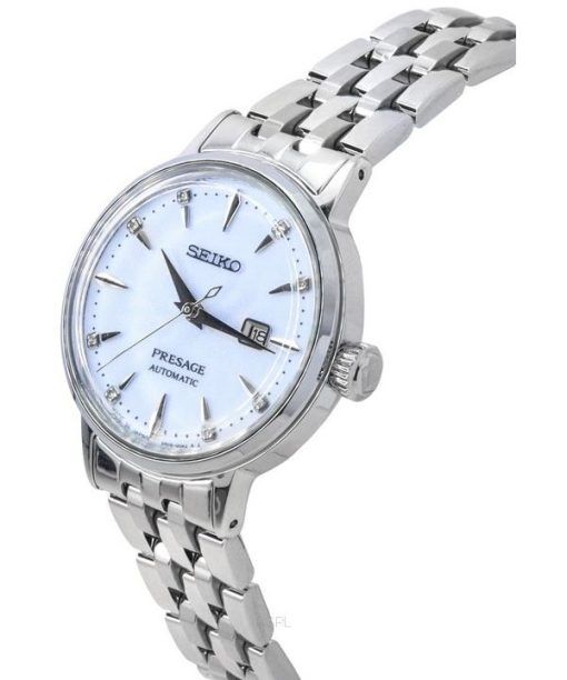 Seiko Presage Cocktail Time Skydiving Diamond Accents Blue Dial Automatic SRE007J1 Womens Watch