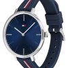 Tommy Hilfiger Navy Silicone Strap Blue Dial Quartz 1782154 Womens Watch