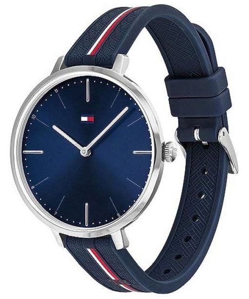 Tommy Hilfiger Navy Silicone Strap Blue Dial Quartz 1782154 Womens Watch