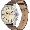 Tommy Hilfiger Axel Multifunction Leather Strap Cream Dial Quartz 1792003 Mens Watch