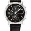 Tommy Hilfiger Jameson Leather Strap Multifunction Black Dial Quartz 1792052 Mens Watch