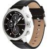 Tommy Hilfiger Jameson Leather Strap Multifunction Black Dial Quartz 1792052 Mens Watch