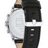 Tommy Hilfiger Jameson Leather Strap Multifunction Black Dial Quartz 1792052 Mens Watch