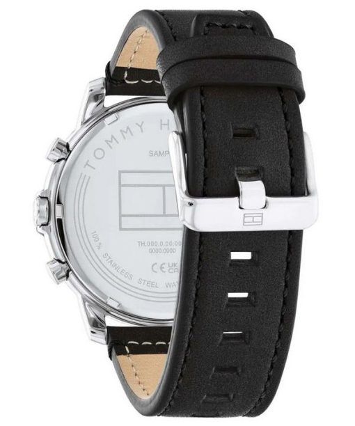 Tommy Hilfiger Jameson Leather Strap Multifunction Black Dial Quartz 1792052 Mens Watch