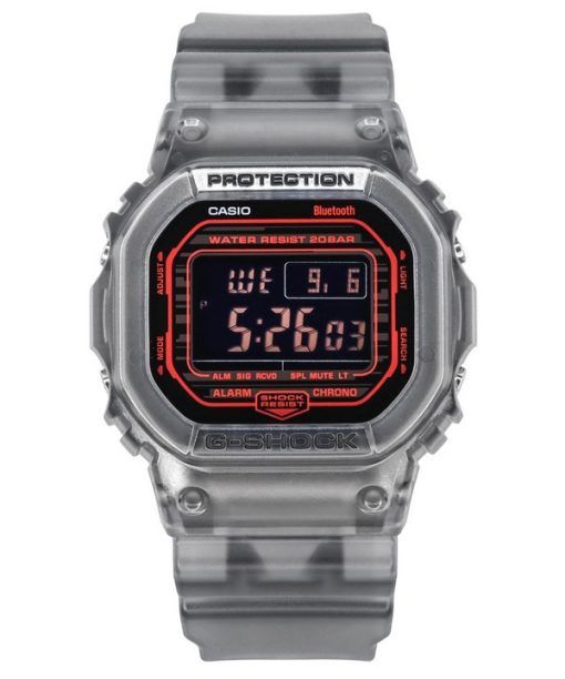 Casio G-Shock Mobile Link Digital Resin Strap Quartz DW-B5600G-1 200M Mens Watch