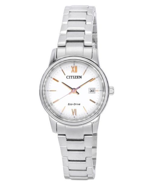 Citizen Stainless Steel Silver Dial Eco-Drive EW2318-73A Womens Watch